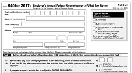 IRS Form 940 2018